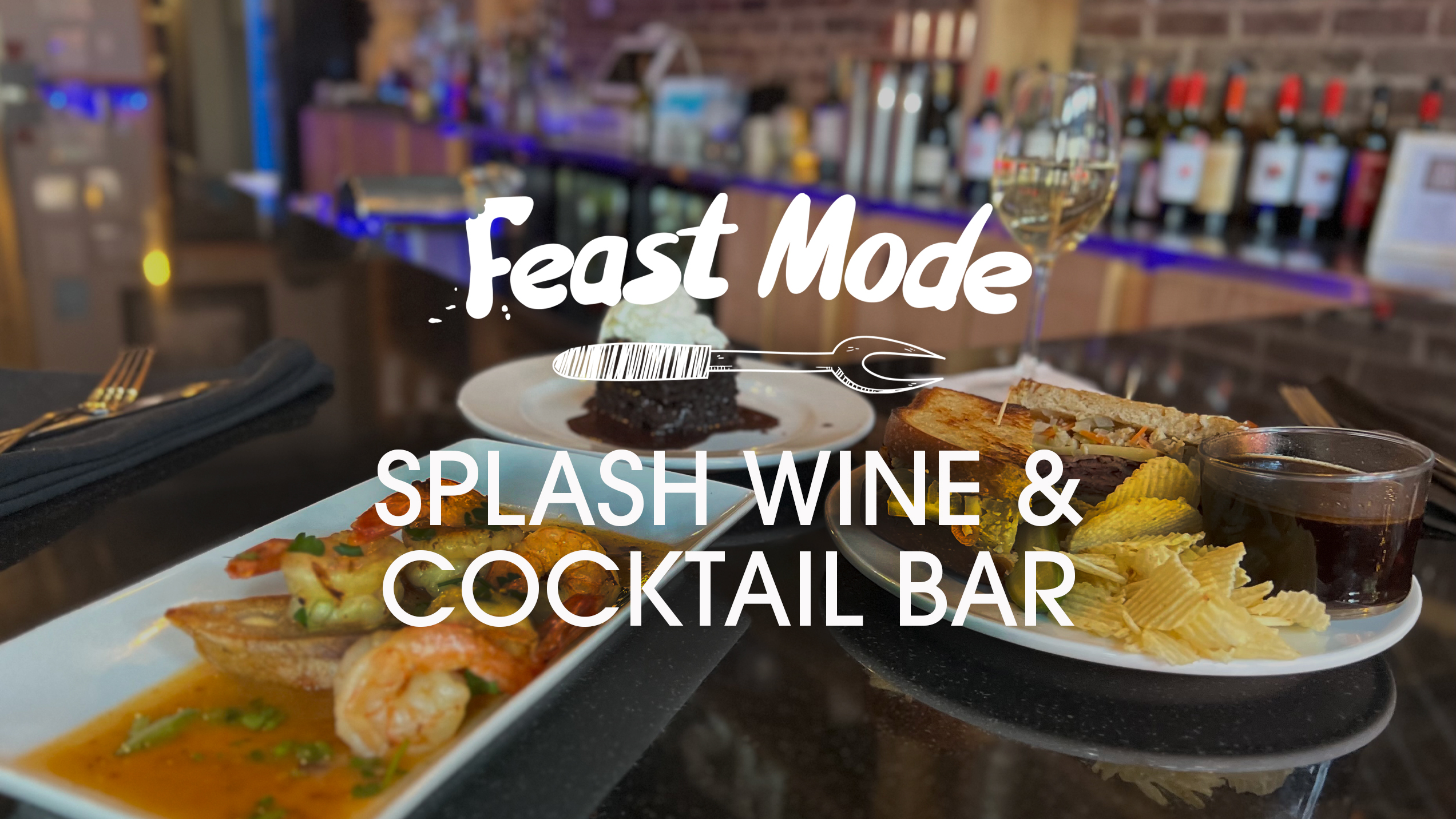 Featured photo for Splash Wine & Cocktail Bar | Shrimp Baguette Plate & Italian Beef Sandwich - FeastMode! Hot Springs, Arkansas.